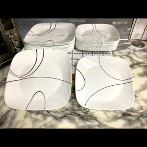 Corelle dinner and Salad plates